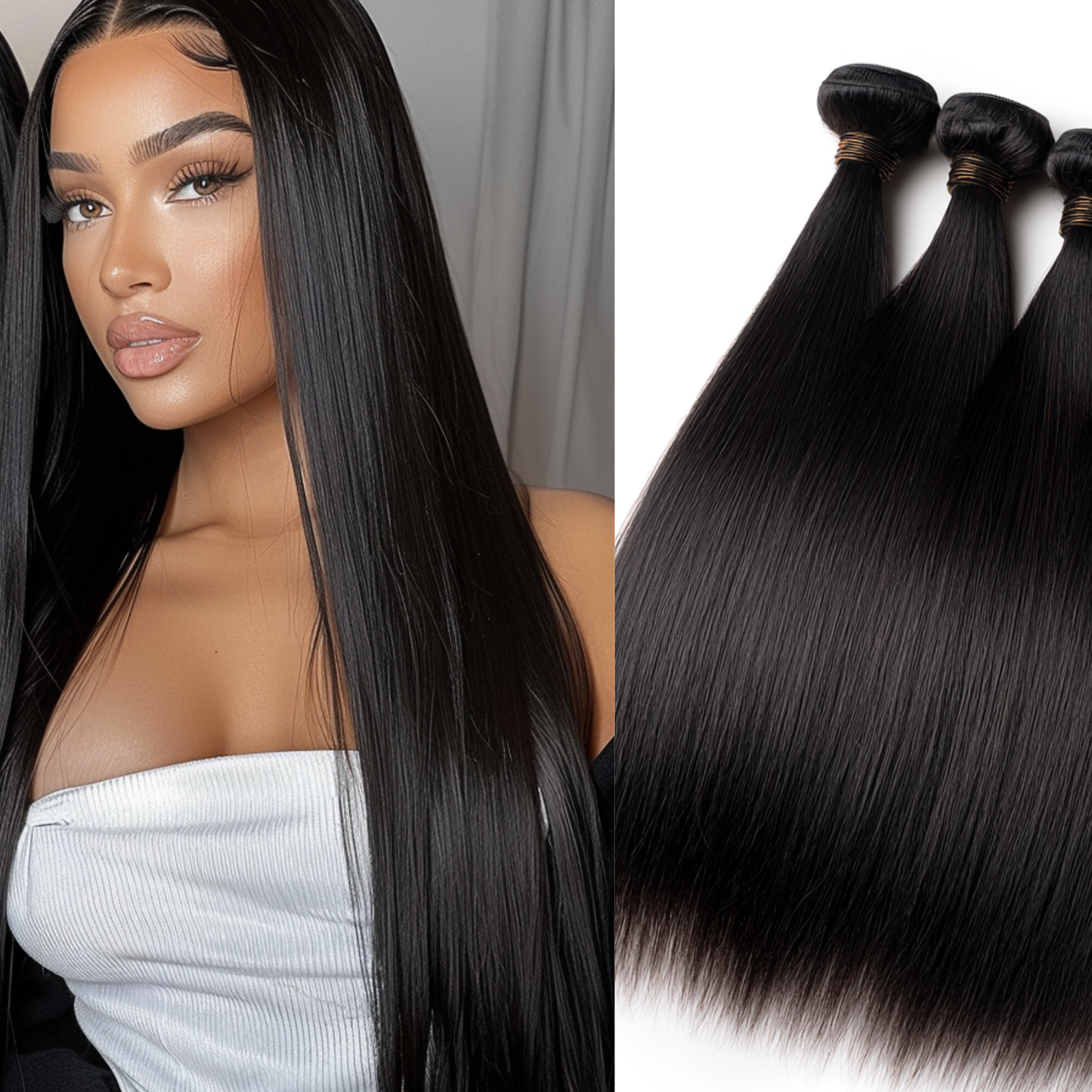 13A grade Cambodian 100% Human Hair Bundles Straight