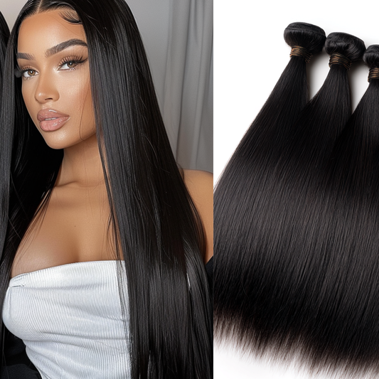 13A grade Cambodian 100% Human Hair Bundles Straight